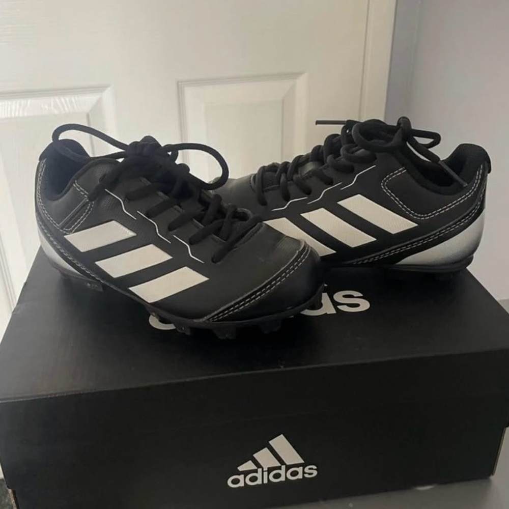 Adidas Kids Black and White Sneakers